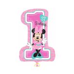 Μπαλόνι φοιλ Minnie Mouse πρώτα γενέθλια 48x71εκ
