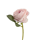 Τριαντάφυλλο ροζ κοτσάνι και φύλλο 30εκ