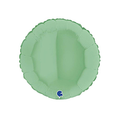 Στρογγυλό μπαλόνι φοιλ πράσινο ματ 45εκ