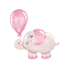Μπαλόνι φόιλ ελεφαντάκι Baby Girl 73x78εκ