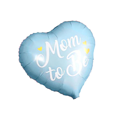 Μπαλόνι φοιλ Mom to Be γαλάζια καρδιά