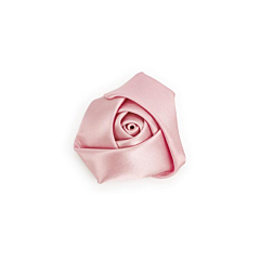 Λουλούδι σατέν φουσκωτό ροζ αντικέ 5τεμ 4εκ