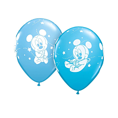 Μπαλόνι λάτεξ Mickey Baby Stars 28εκ 5τεμ