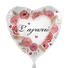 Μπαλόνι Φόιλ Άγιος Βαλεντίνος Καρδιά Με Τριαντάφυλλα "Σε Αγαπώ" 
