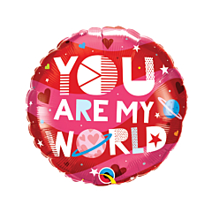 Μπαλόνι Φόιλ Άγιος Βαλεντίνος "You Are My World" 1 τεμ