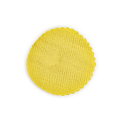 Πανάκι γάζα στρογγυλό κίτρινο 12,5εκ 50τεμ