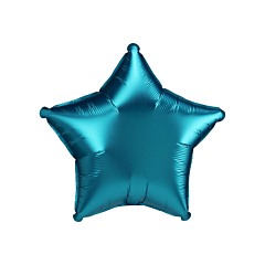 Μπαλόνι φόιλ αστέρι μπλε μεταλλιζέ 46εκ