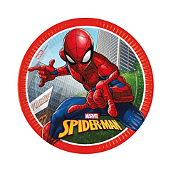Χάρτινο πιάτο φαγητού Spiderman Crime Fighter 23εκ 8τεμ