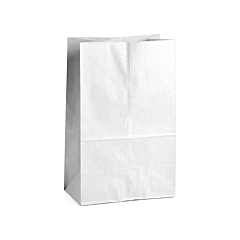 Χάρτινο σακουλάκι λευκή 27x15x9εκ 10τεμ