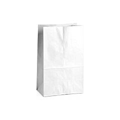 Χάρτινο σακουλάκι λευκό 24x14x8εκ 10τεμ