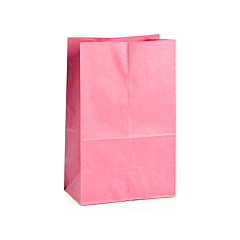 Χάρτινη σακούλα ροζ 28x9x16εκ 10τεμ