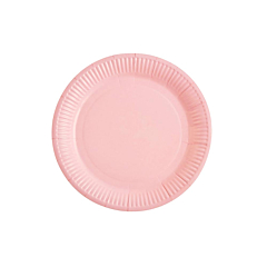 Χάρτινο πιάτο γλυκού ροζ 18εκ 10τεμ